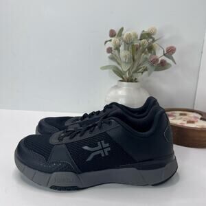 Kuru Quantum 2.0 Walking Comfort Sneaker Jet Black/Gray Women 9.5M NWOB FLAW